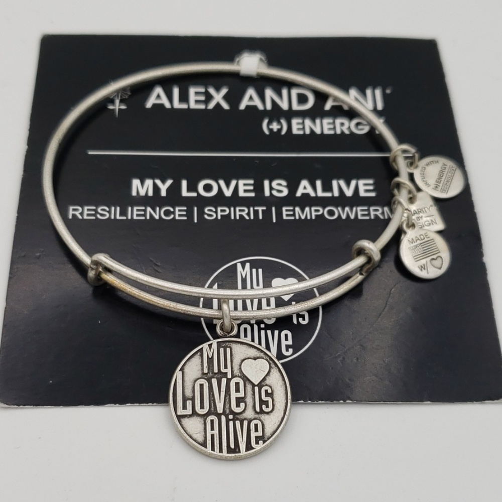 NWT Alex and Ani My Love is Alive bangle